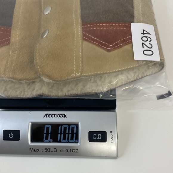 Vintage Suede Patchwork Vest Shearling Boys/Girls 8 - Picture 12 of 12